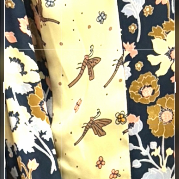 ModCloth Floral Patchwork Wrap Midi Dress Size 14 Boho Cottagecore Retro - Picture 9 of 10